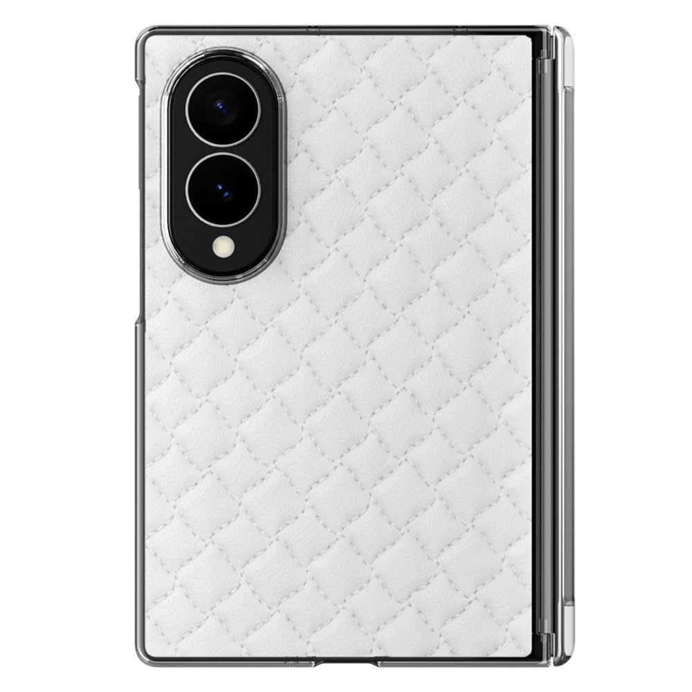 For Samsung Galaxy Z Fold8 Dual-Axis Magnetic Case Diamond-Quilted Texture Leather PC Phone Cover