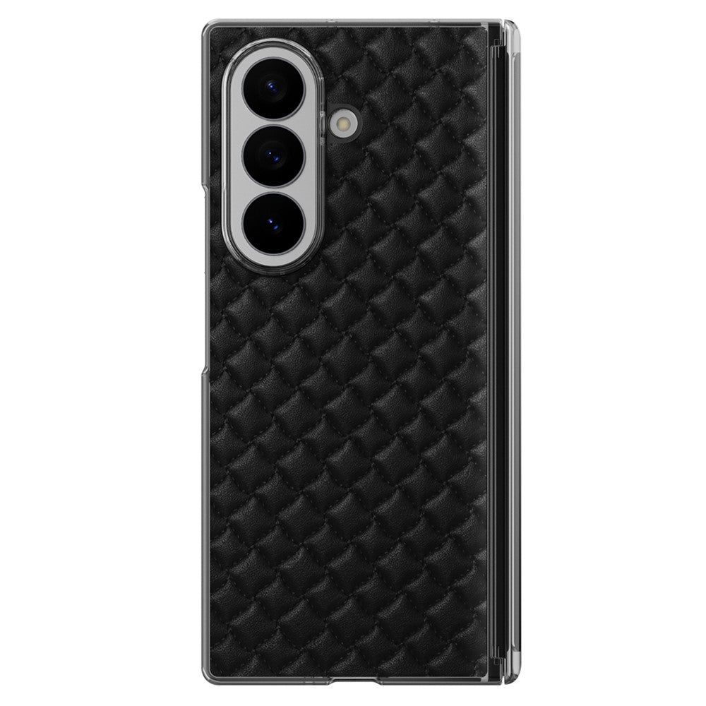 For Samsung Galaxy Z Fold8 Ultra Dual-Axis Magnetic Case Diamond-Quilted Texture Leather PC Phone Cover