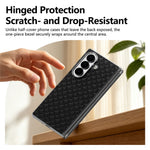 For Samsung Galaxy Z Fold8 Ultra Dual-Axis Magnetic Case Diamond-Quilted Texture Leather PC Phone Cover