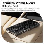 For Samsung Galaxy Z Fold8 Ultra Dual-Axis Magnetic Case Diamond-Quilted Texture Leather PC Phone Cover