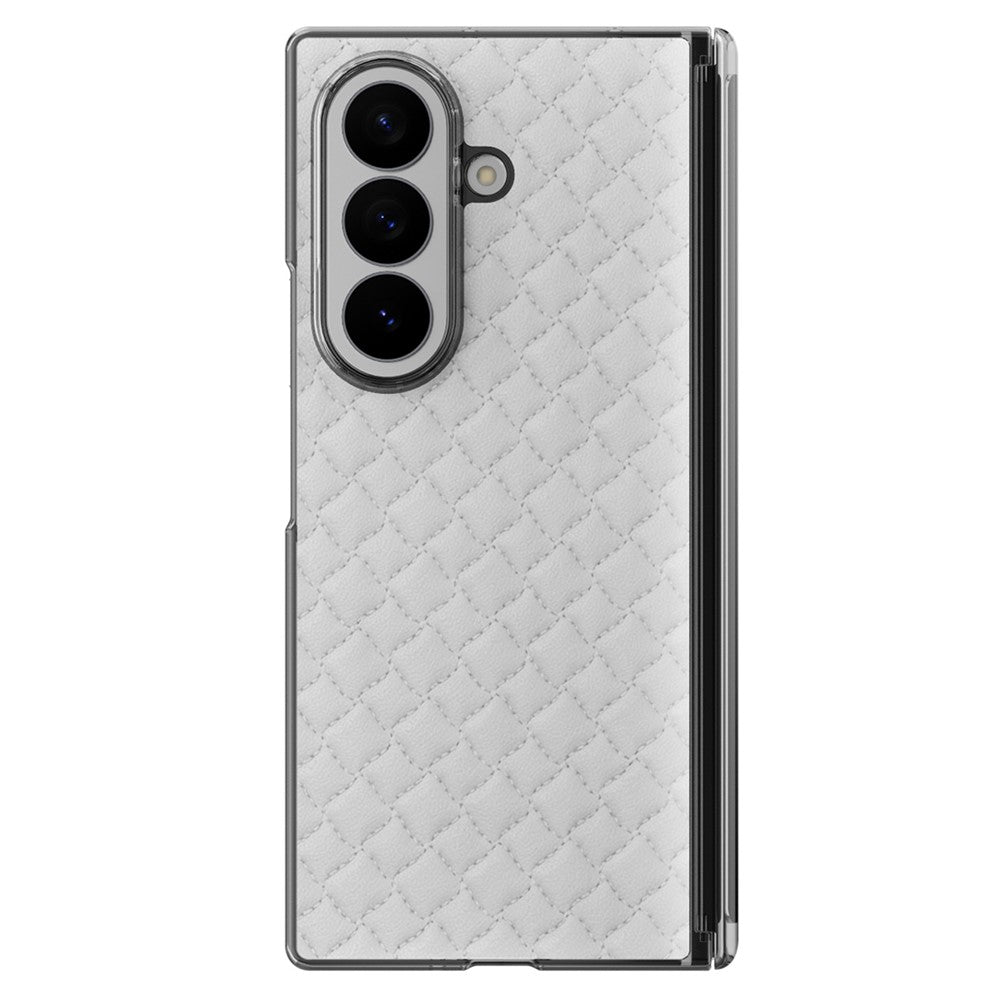 For Samsung Galaxy Z Fold8 Ultra Dual-Axis Magnetic Case Diamond-Quilted Texture Leather PC Phone Cover