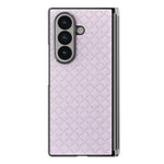 For Samsung Galaxy Z Fold7 5G Dual-Axis Magnetic Case Diamond-Quilted Texture Leather PC Phone Cover