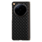 For Oppo Find N6 5G Dual-Axis Magnetic Case Diamond-Quilted Texture Leather PC Phone Cover