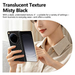 For Oppo Find N6 5G Dual-Axis Magnetic Case Diamond-Quilted Texture Leather PC Phone Cover