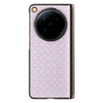 For Oppo Find N6 5G Dual-Axis Magnetic Case Diamond-Quilted Texture Leather PC Phone Cover
