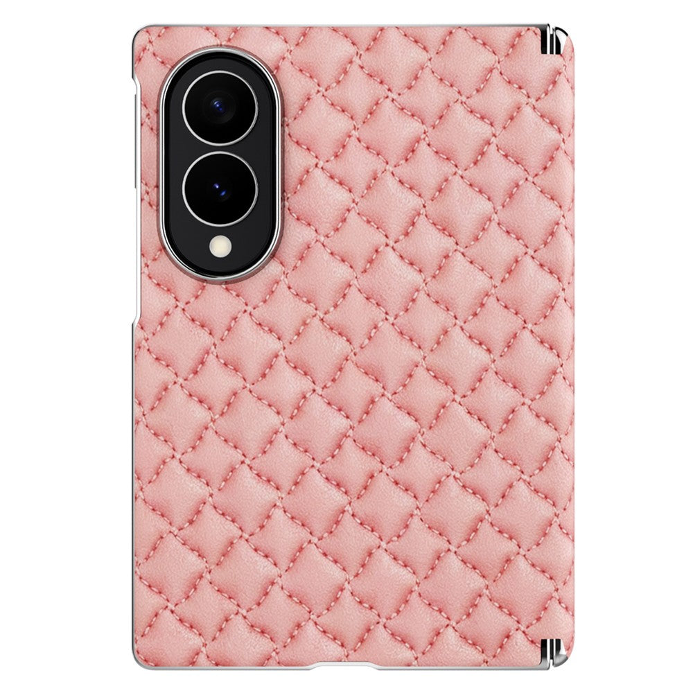 For Samsung Galaxy Z Fold8 Magnetic Phone Case Electroplated Leather PC Phone Back Cover