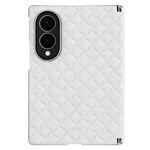 For Samsung Galaxy Z Fold8 Magnetic Phone Case Electroplated Leather PC Phone Back Cover