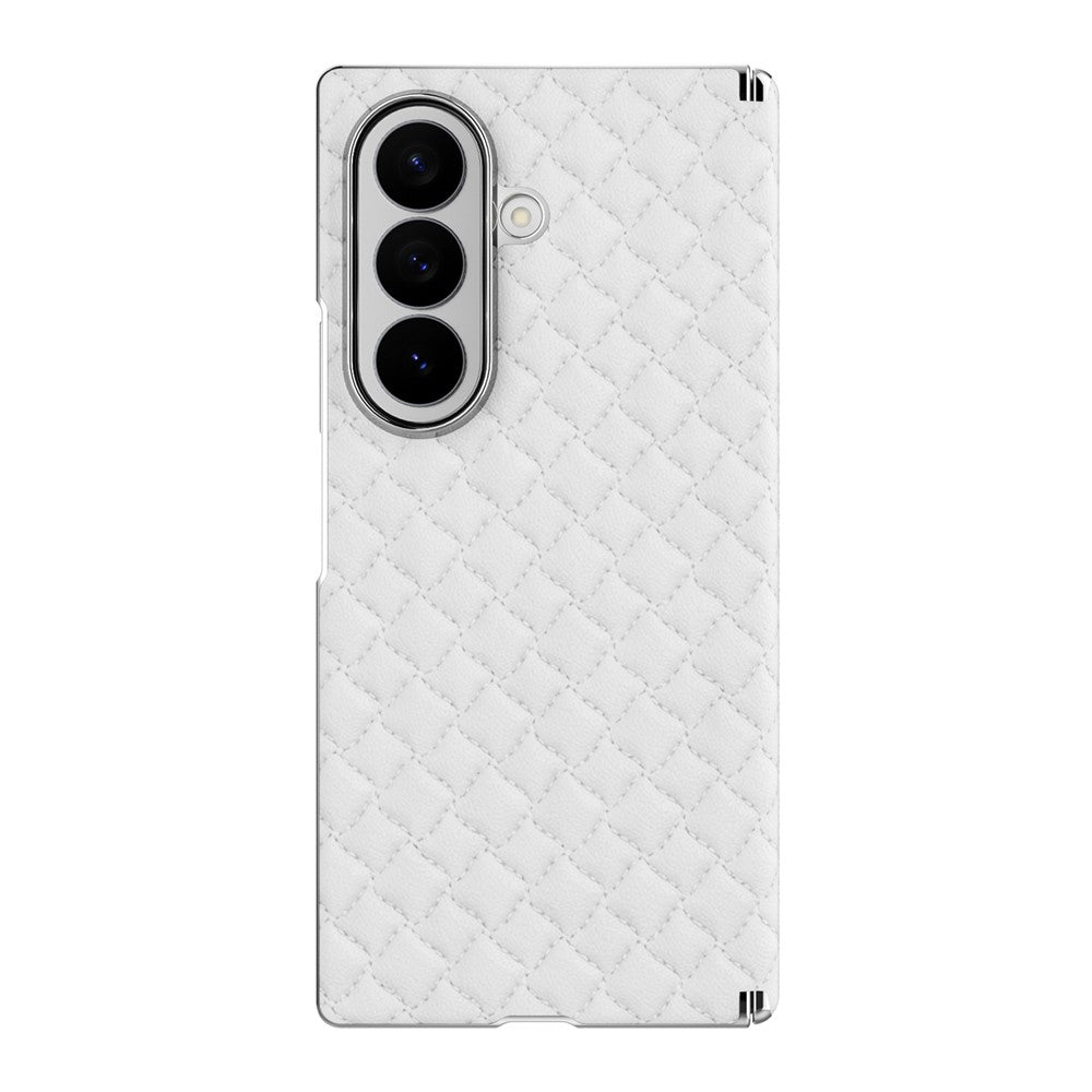 For Samsung Galaxy Z Fold8 Ultra Magnetic Phone Case Electroplated Leather PC Phone Back Cover