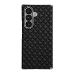 For Samsung Galaxy Z Fold7 5G Magnetic Phone Case Electroplated Leather PC Phone Back Cover
