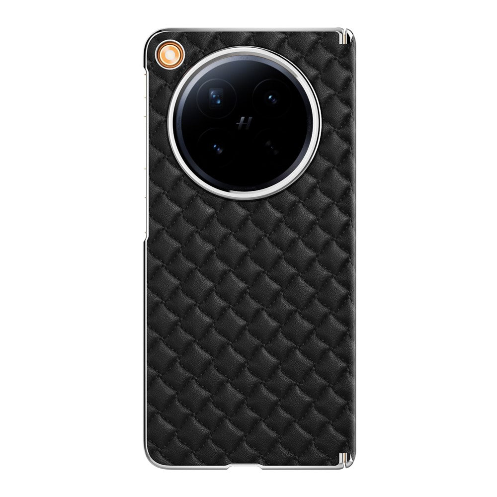 For Oppo Find N6 5G Magnetic Phone Case Electroplated Leather PC Phone Back Cover
