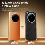 For Oppo Find N6 5G Magnetic Phone Case Electroplated Leather PC Phone Back Cover