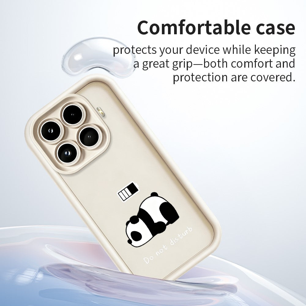 Xiaomi 17T mobilskal pandatryckt mjukt TPU mobilbaksida