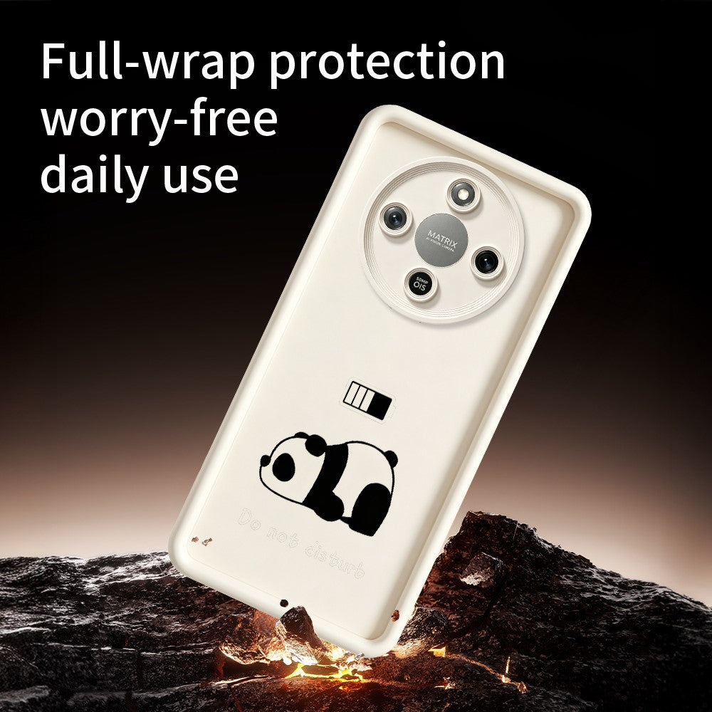 Phone Case for Honor X70 5G  /  X9d 5G  /  Magic8 Lite 5G Panda Printed Soft TPU Mobile Back Cover