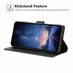 For Xiaomi Redmi Note 17 Pro 5G Stand Case Tree-and-Cat Pattern PU Leather Wallet Protective Phone Cover with Wrist Strap