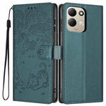 For Xiaomi Redmi 17 4G / 5G Stand Case Tree-and-Cat Pattern PU Leather Wallet Protective Phone Cover with Wrist Strap