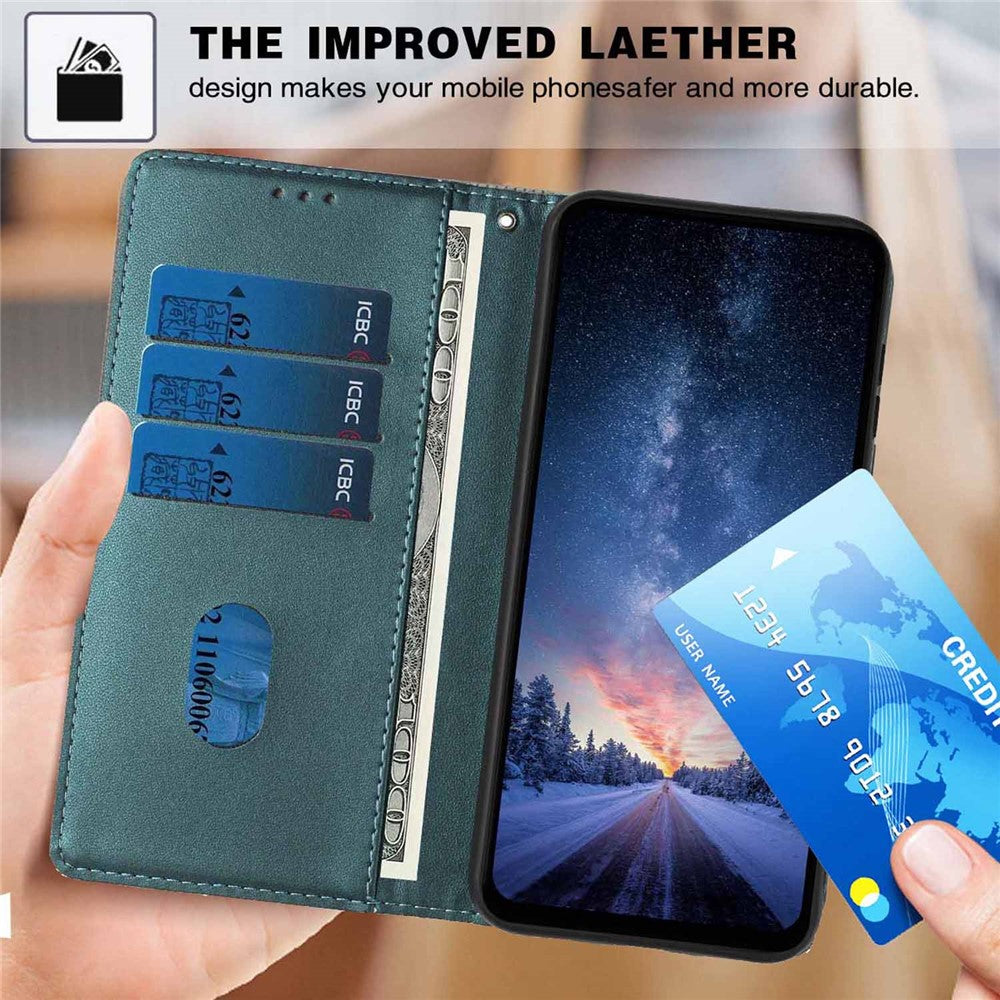 For Xiaomi Redmi 17 4G / 5G Stand Case Tree-and-Cat Pattern PU Leather Wallet Protective Phone Cover with Wrist Strap
