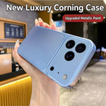 Soft Phone Case for iPhone 18 Pro Max / 17 Pro Max Metallic Painted TPU + PC Mobile Back Cover