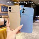 Soft Phone Case for iPhone 17 Pro Metallic Painted TPU + PC Mobile Back Cover