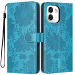 For Xiaomi Redmi Note 17 Pro+ 5G / Note 17 Pro Max 5G Wallet Case Imprint Floral PU Leather Stand Flip Phone Cover with Wrist Strap