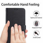 For Xiaomi Redmi Note 17 Pro 5G Wallet Case Litchi Texture Leather Flip Cover with Card Slots and Hand Strap