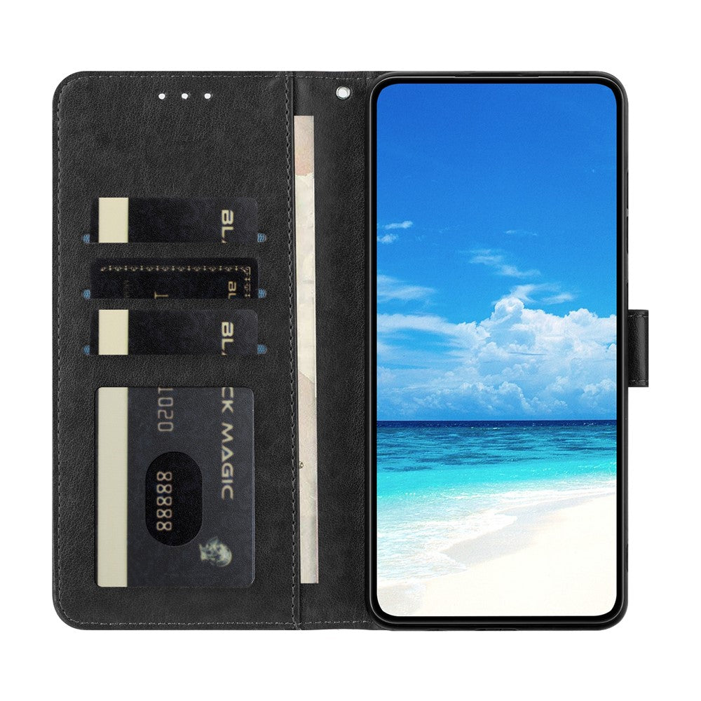 For Xiaomi Redmi Note 17 Pro+ 5G / Note 17 Pro Max 5G Wallet Case Litchi Texture Leather Flip Cover with Card Slots and Hand Strap