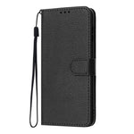 For Xiaomi Redmi Note 17 Pro+ 5G / Note 17 Pro Max 5G Wallet Case Litchi Texture Leather Flip Cover with Card Slots and Hand Strap