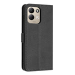 For Xiaomi Redmi 17 4G / 5G Wallet Case Litchi Texture Leather Flip Cover with Card Slots and Hand Strap