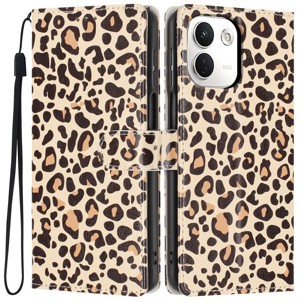 For Xiaomi Redmi Note 17 Pro+ 5G / Note 17 Pro Max 5G Wallet Case Pattern Printing PU Leather Stand Flip Phone Cover with Wrist Strap