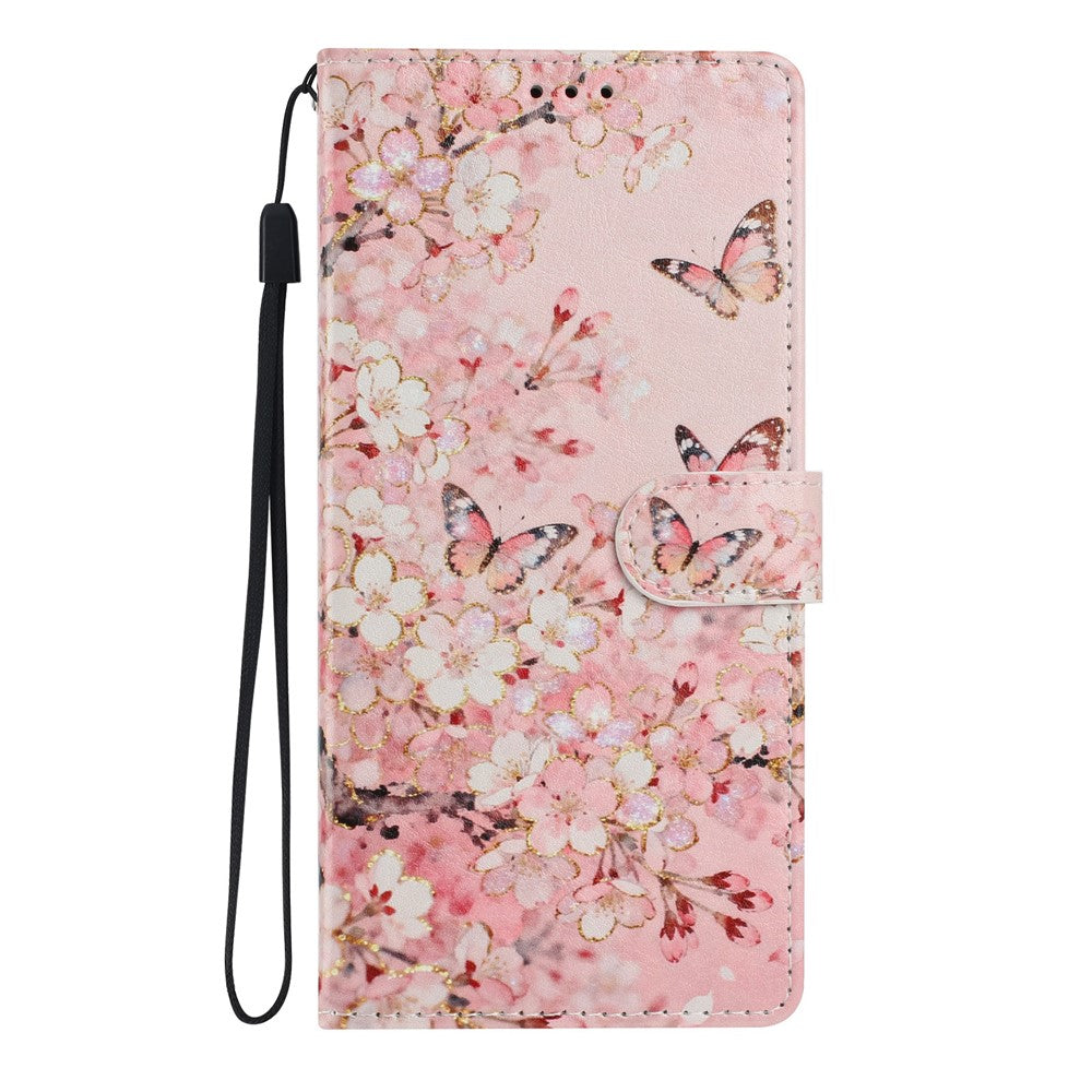 For Xiaomi Redmi 17 4G / 5G Wallet Case Pattern Printing PU Leather Stand Flip Phone Cover with Wrist Strap