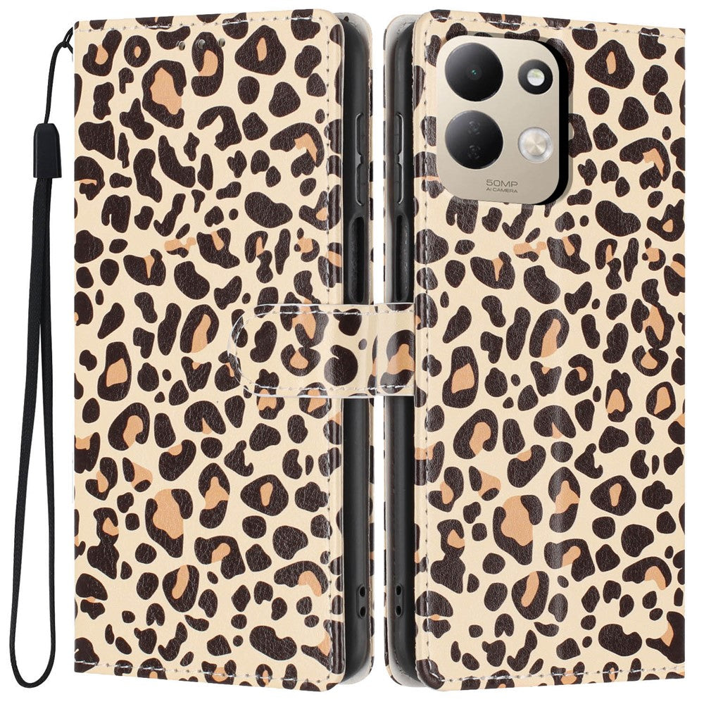 For Xiaomi Redmi 17 4G / 5G Wallet Case Pattern Printing PU Leather Stand Flip Phone Cover with Wrist Strap