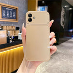 Blødt telefoncover til Samsung Galaxy A07 4G / A07 5G / A08 5G / A08 4G metallisk malet TPU + PC mobilbagcover
