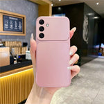 Blødt telefoncover til Samsung Galaxy A36 5G / A56 5G metallisk malet TPU + PC mobilbagcover