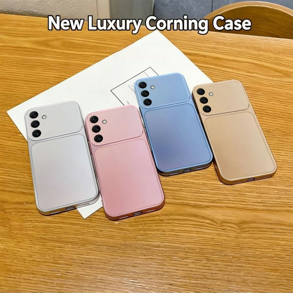 Soft Phone Case for Samsung Galaxy A37 5G Metallic Painted TPU + PC Mobile Back Cover