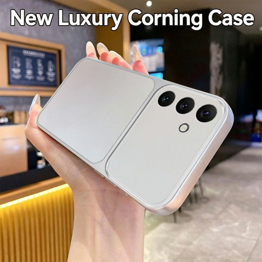 Soft Phone Case for Samsung Galaxy A27 5G Metallic Painted TPU + PC Mobile Back Cover