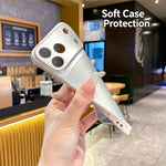Soft Phone Case for Samsung Galaxy A27 5G Metallic Painted TPU + PC Mobile Back Cover