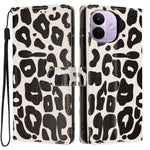 For Xiaomi Redmi Note 17 Pro 5G Case Leopard Print Wallet Stand Flip Leather Phone Cover with Wrist Strap
