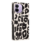 For Xiaomi Redmi Note 17 Pro 5G Case Leopard Print Wallet Stand Flip Leather Phone Cover with Wrist Strap