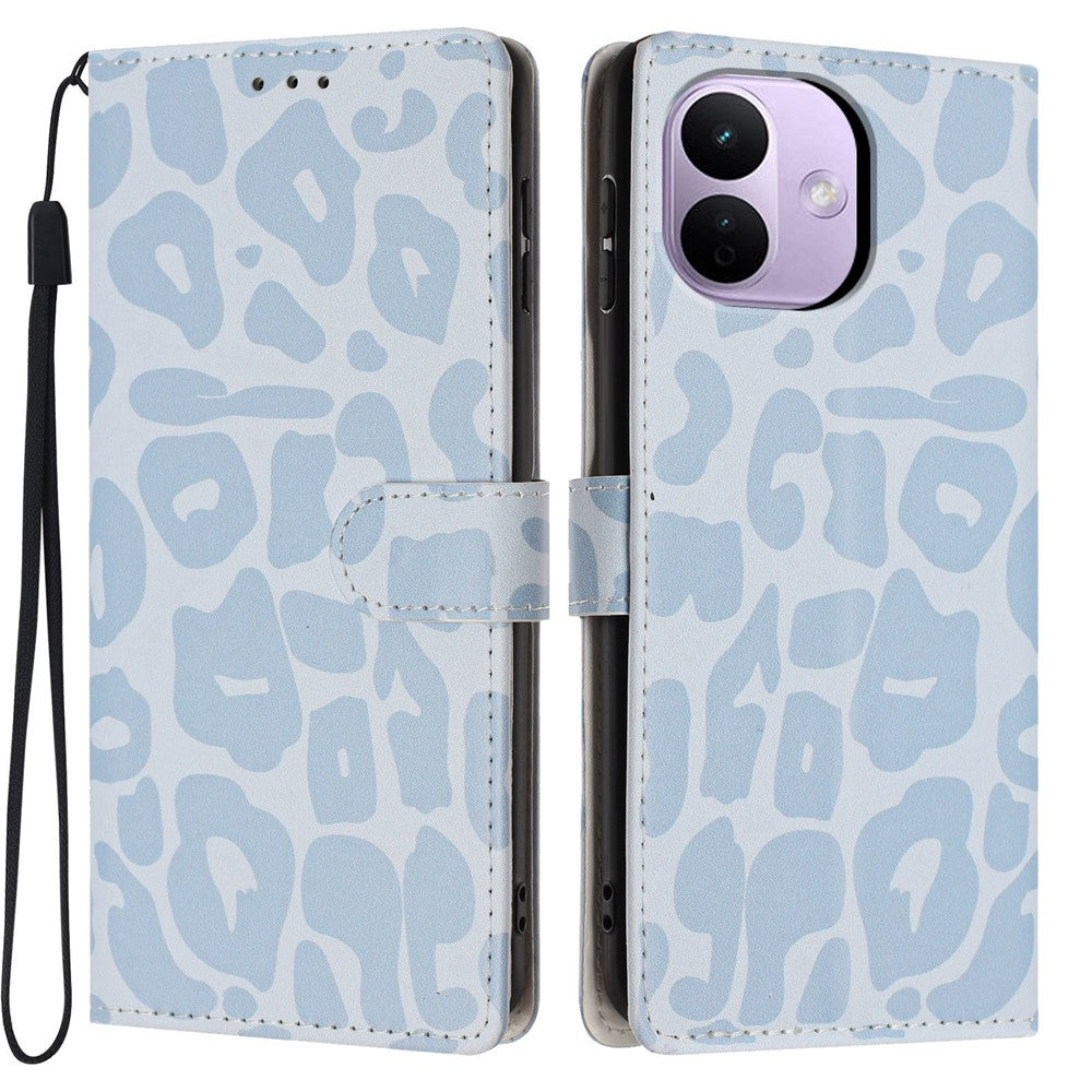 For Xiaomi Redmi Note 17 Pro 5G Case Leopard Print Wallet Stand Flip Leather Phone Cover with Wrist Strap