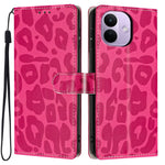 For Xiaomi Redmi Note 17 Pro 5G Case Leopard Print Wallet Stand Flip Leather Phone Cover with Wrist Strap