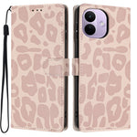For Xiaomi Redmi Note 17 Pro 5G Case Leopard Print Wallet Stand Flip Leather Phone Cover with Wrist Strap