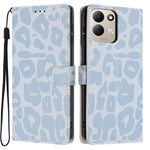 For Xiaomi Redmi 17 4G / 5G Case Leopard Print Wallet Stand Flip Leather Phone Cover with Wrist Strap