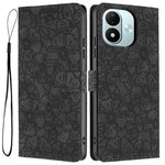 For Xiaomi Redmi Note 17 4G (Global) / Note 17 5G (Global) / Note 17 (India / China) 5G Case Cherry Blossom Pattern Leather Wallet Stand Phone Cover with Wrist Strap