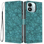 For Xiaomi Redmi Note 17 4G (Global) / Note 17 5G (Global) / Note 17 (India / China) 5G Case Cherry Blossom Pattern Leather Wallet Stand Phone Cover with Wrist Strap