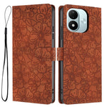 For Xiaomi Redmi Note 17 4G (Global) / Note 17 5G (Global) / Note 17 (India / China) 5G Case Cherry Blossom Pattern Leather Wallet Stand Phone Cover with Wrist Strap