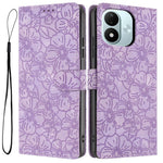 For Xiaomi Redmi Note 17 4G (Global) / Note 17 5G (Global) / Note 17 (India / China) 5G Case Cherry Blossom Pattern Leather Wallet Stand Phone Cover with Wrist Strap