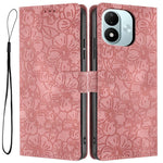 For Xiaomi Redmi Note 17 4G (Global) / Note 17 5G (Global) / Note 17 (India / China) 5G Case Cherry Blossom Pattern Leather Wallet Stand Phone Cover with Wrist Strap