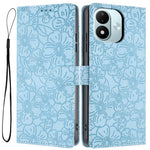 For Xiaomi Redmi Note 17 4G (Global) / Note 17 5G (Global) / Note 17 (India / China) 5G Case Cherry Blossom Pattern Leather Wallet Stand Phone Cover with Wrist Strap