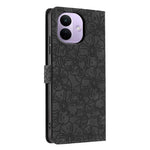 For  Xiaomi Redmi Note 17 Pro 5G  Case Cherry Blossom Pattern Leather Wallet Stand Phone Cover with Wrist Strap