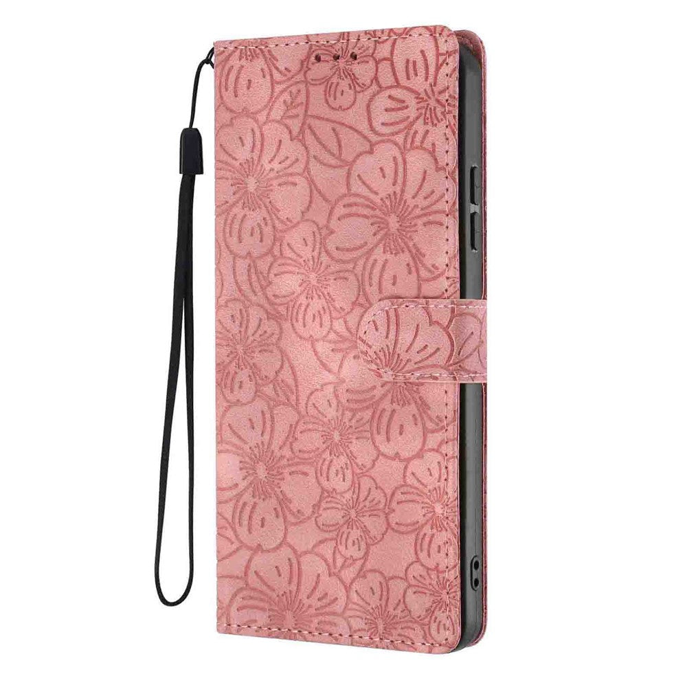 For Xiaomi Redmi Note 17 Pro+ 5G / Note 17 Pro Max 5G Case Cherry Blossom Pattern Leather Wallet Stand Phone Cover with Wrist Strap