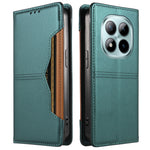 Xiaomi Poco M8 Pro 5G / Xiaomi Redmi Note 15 Pro+ 5G (Global) tegnebogscover med ekstern kortlomme, magnetisk lukning og lædercover til mobil